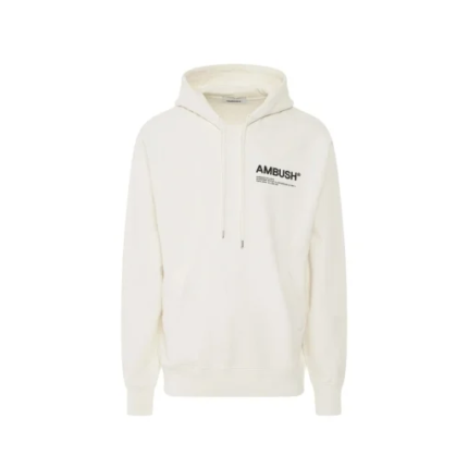 Ambush Off White Cotton Hoodie