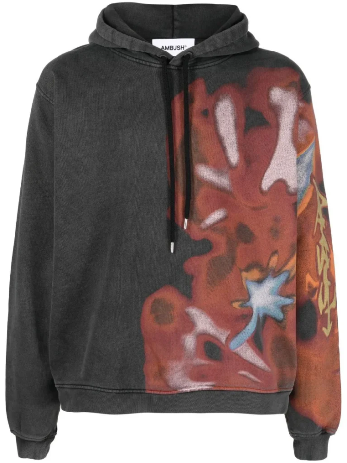 Ambush Printed cotton hoodie